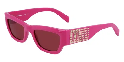 Karl Lagerfeld Kl6141s 525 Women's Sunglasses Pink Size 52