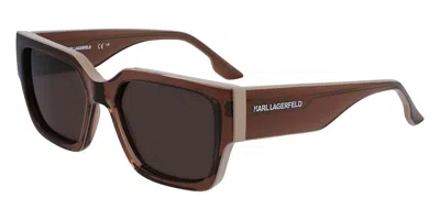 Karl Lagerfeld Kl6142s 246 Men's Sunglasses Brown Size 55