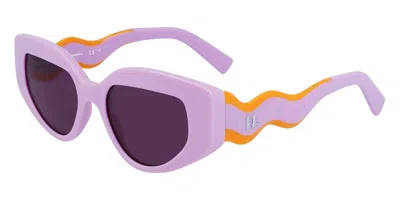 Karl Lagerfeld Kl6144s 650 Women's Sunglasses Pink Size 50 In Metallic