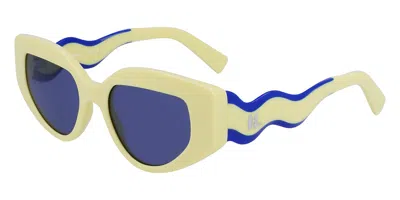 Karl Lagerfeld Kl6144s 703 Women's Sunglasses Yellow Size 50 In Pattern