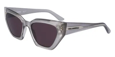 Karl Lagerfeld Kl6145s 020 Women's Sunglasses Grey Size 54 In Pattern