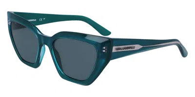 Karl Lagerfeld Kl6145s 300 Women's Sunglasses Green Size 54 In Purple