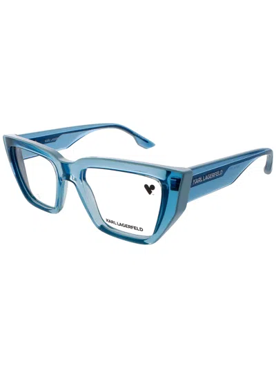 Karl Lagerfeld Kl6153 Eyeglasses - Women's Modern Plastic Frames In Blue