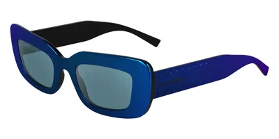 Karl Lagerfeld Kl6164s N 400 Women's Sunglasses Blue Size 50
