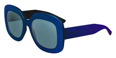 Karl Lagerfeld Kl6165s N 400 Women's Sunglasses Blue Size 53
