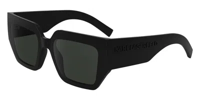 Karl Lagerfeld Kl6166s 001 Men's Sunglasses Black Size 53