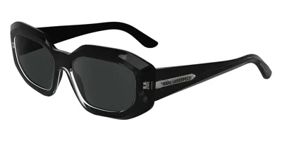 Karl Lagerfeld Kl6167s 001 Women's Sunglasses Black Size 53