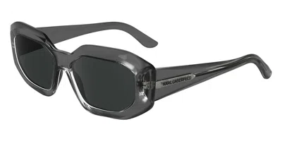 Karl Lagerfeld Kl6167s 020 Women's Sunglasses Grey Size 53 In Gray