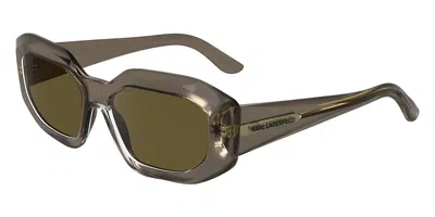 Karl Lagerfeld Kl6167s 278 Women's Sunglasses Brown Size 53 In Multi