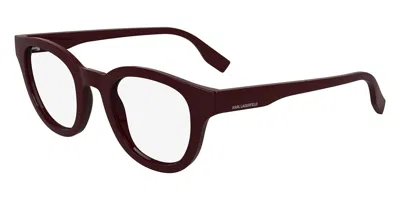 Karl Lagerfeld Kl6177 Men's Glasses, Burgundy, Size 47