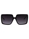 Karl Lagerfeld Rectangular Sunglasses Kl6187 S 1 In Black