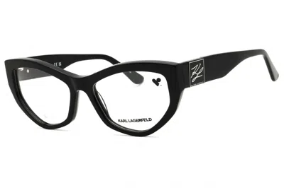 Karl Lagerfeld Kl6211 Cat-eye Acetate Eyeglasses In Black