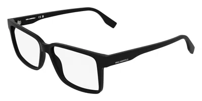 Karl Lagerfeld Kl6236 002 Occhiali Da Vista Neri Per Uomo (solo Montatura) In Black