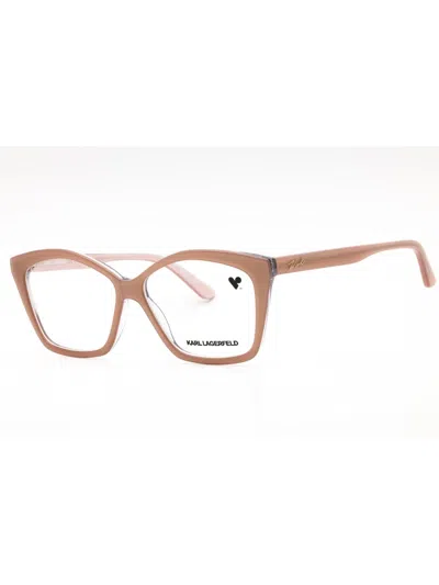 Karl Lagerfeld Kl664 Eyeglasses In 241 - Camel Trilayer/clear Demo Lens