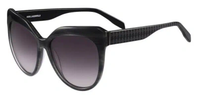 Karl Lagerfeld Kl930s 084 Women's Sunglasses Grey Size 58 In Purple