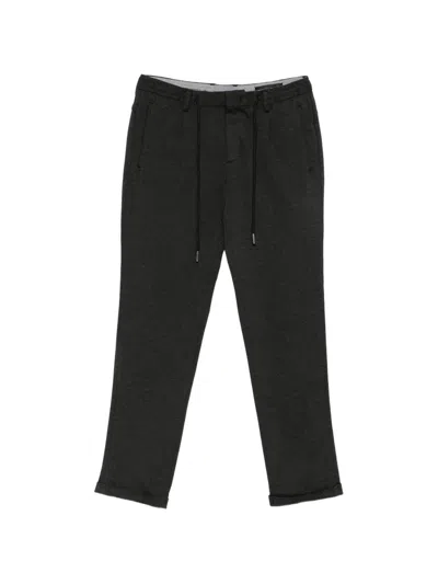 Karl Lagerfeld Kl-charly Drawstring-waist Track Pants In Gray