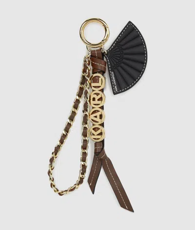Karl Lagerfeld K/letters Fan Charm In Brown
