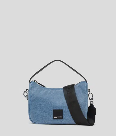 Karl Lagerfeld Klj Box Logo Coated Mini Hobo Bag