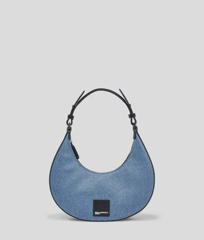 Karl Lagerfeld Klj Box Logo Half-moon Shoulder Bag