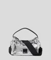 Karl Lagerfeld Klj Box Logo Metallic Mini Hobo Bag
