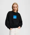 Karl Lagerfeld Klj Box Logo Sweatshirt In Black