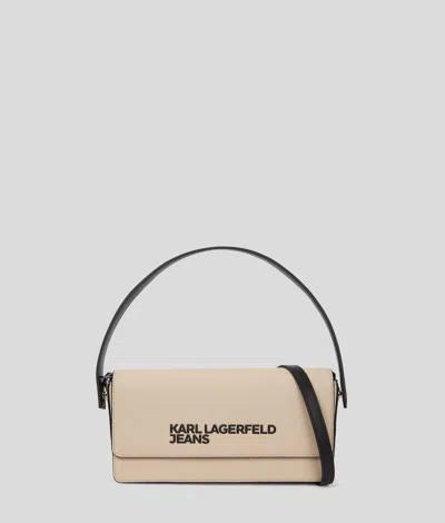 Karl Lagerfeld Klj Logo Crossbody Bag In Gray