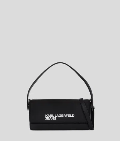 Karl Lagerfeld Klj Logo Crossbody Bag In Black