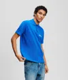 Karl Lagerfeld Klj Logo Polo Shirt In Blue