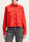 Karl Lagerfeld Klj Logo Shirt In Red