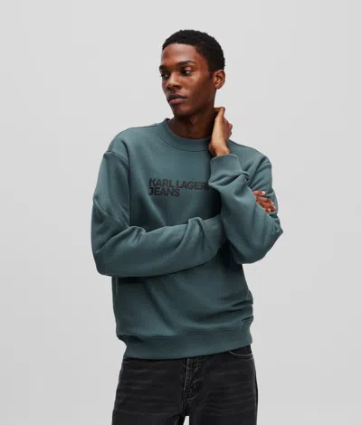 Karl Lagerfeld Klj Logo Sweatshirt In Blue