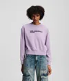 Karl Lagerfeld Klj Logo Sweatshirt In Purple