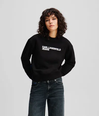 Karl Lagerfeld Klj Logo Sweatshirt In Black