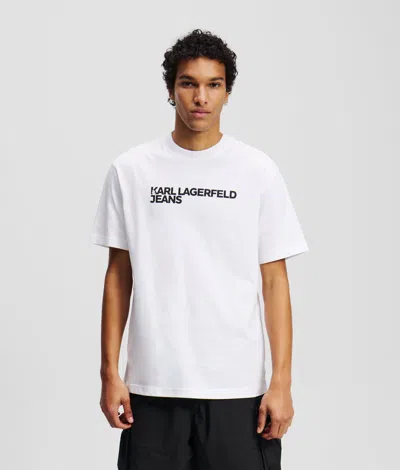 Karl Lagerfeld Klj Logo T-shirt In White