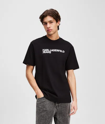 Karl Lagerfeld Klj Logo T-shirt In Black