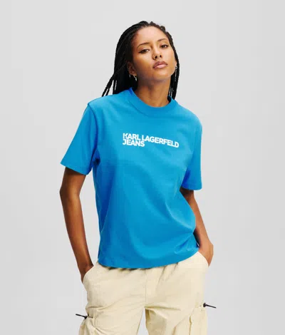 Karl Lagerfeld Klj Logo T-shirt In Blue