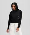 Karl Lagerfeld Klj Monogram Sweatshirt In Black