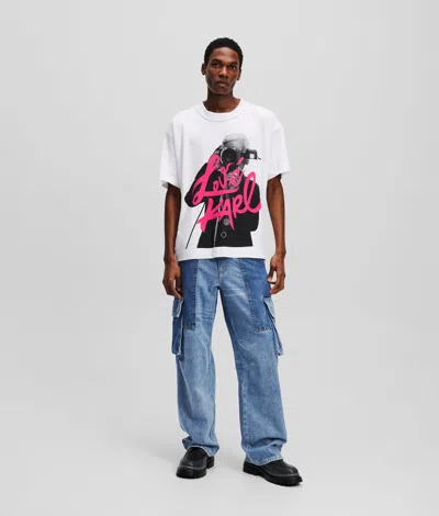 Karl Lagerfeld Klj X Atelier Reservé Baggy Denim Pants In Blue