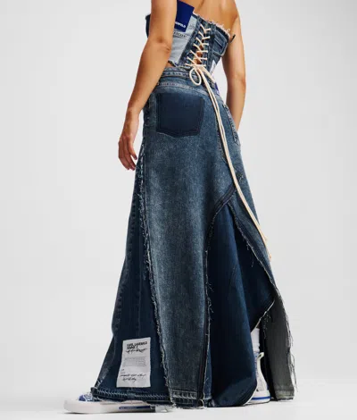 Karl Lagerfeld Klj X Atelier Reservé Denim Maxi Skirt