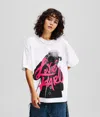 Karl Lagerfeld Klj X Atelier Reservé Print T-shirt In White