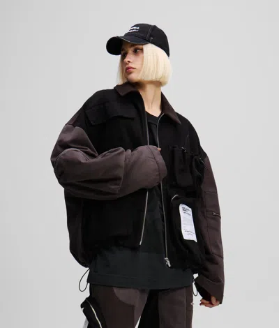Karl Lagerfeld Klj X Atelier Reservé Utility Jacket In Brown