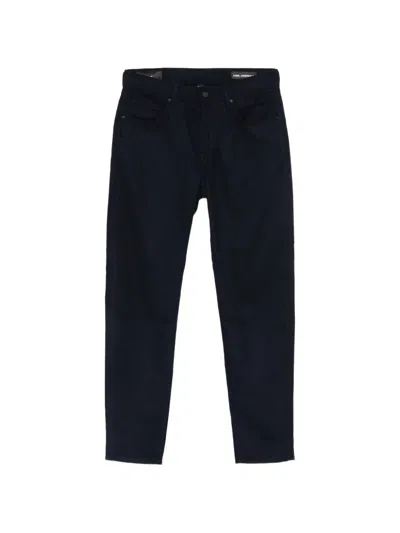 Karl Lagerfeld Kl-jim Five-pocket Trousers In Black