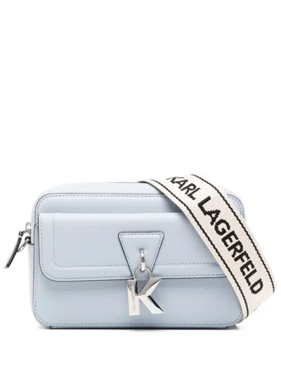 Karl Lagerfeld Klock Crossbody Bag In Blue
