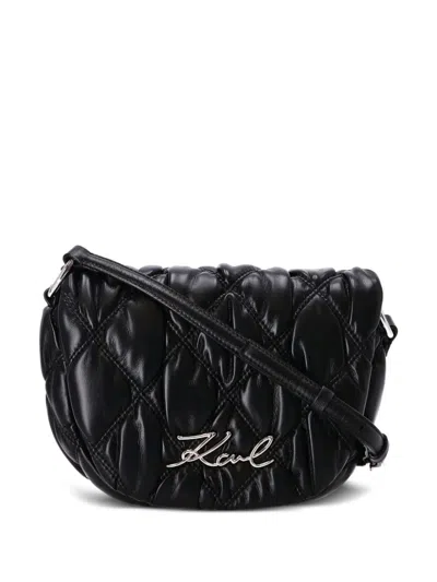 Karl Lagerfeld Klogo Signature Cross Body Bag In Schwarz