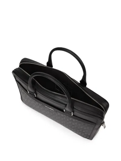 Karl Lagerfeld K/loom Leather Briefcase In Pink