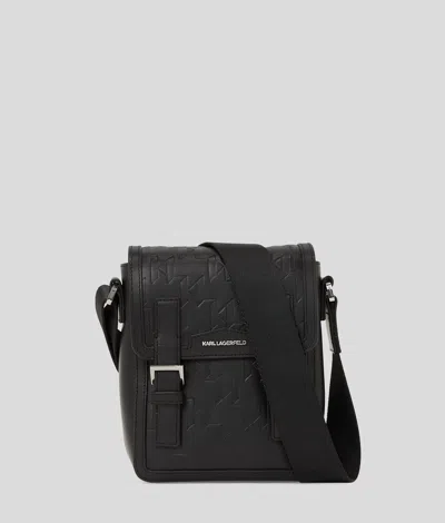 Karl Lagerfeld K/loom Leather Crossbody Bag