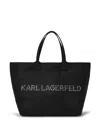 Karl Lagerfeld K/marché Leather Tote Bag In Black