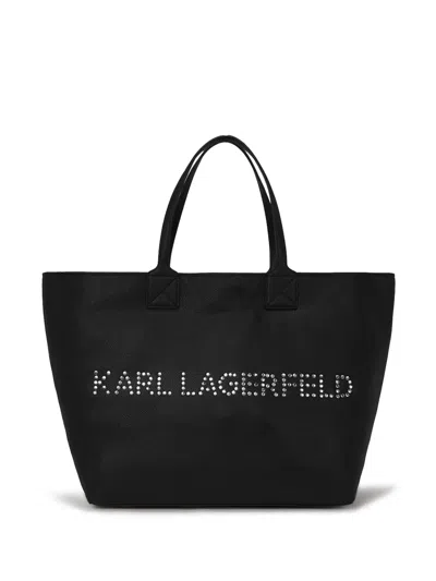 Karl Lagerfeld K/marché Leather Tote Bag In Black