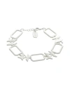Karl Lagerfeld K/monogram All-over Bracelet Woman Bracelet Silver Size - Brass In Silver