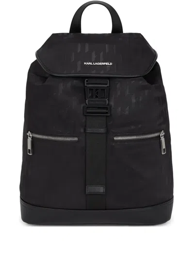 Karl Lagerfeld K/monogram Backpack In Black