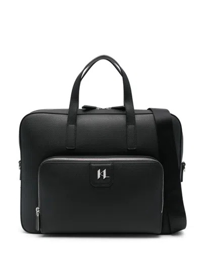 Karl Lagerfeld K/monogram Briefcase In 黑色